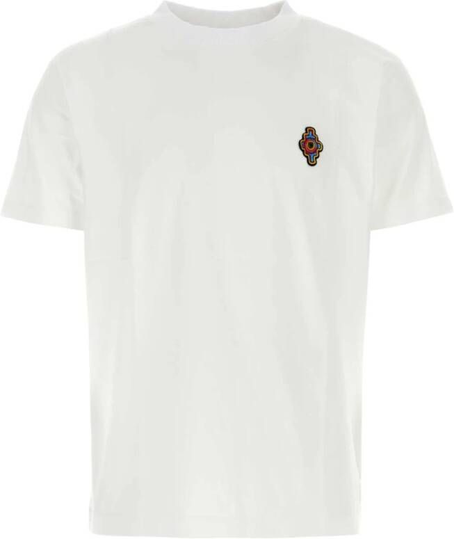 Marcelo Burlon Wit katoenen T-shirt White Heren