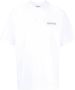 Marcelo Burlon Wit en Zwart Katoenen Cross Over T-Shirt White Heren - Thumbnail 1