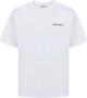 Marcelo Burlon Witte leren T-shirt met Kruislogo White Heren - Thumbnail 1