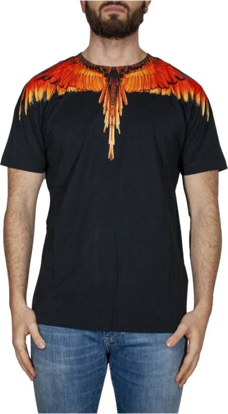 Marcelo Burlon Zwart Multi Wings T-Shirt Zwart Heren