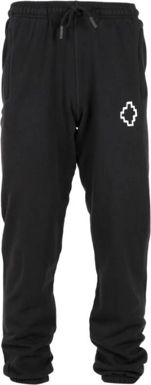 Marcelo Burlon Zwarte elastische taille sweatpants Zwart Heren