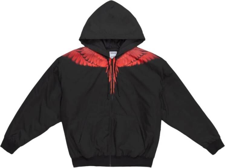Marcelo Burlon Zwarte Icon Wings Hoodie Zwart Heren