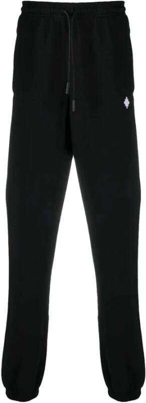 Marcelo Burlon Zwarte katoenen joggers Zwart Heren