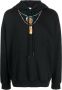 Marcelo Burlon Zwarte Rode Veren Ketting Hoodie Zwart Heren - Thumbnail 1