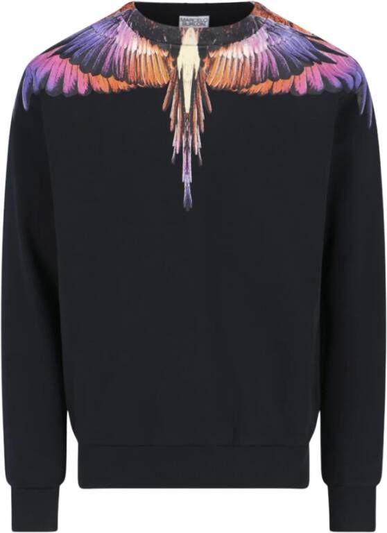 Marcelo Burlon Icon Wings Regular Sweatshirt Black Heren