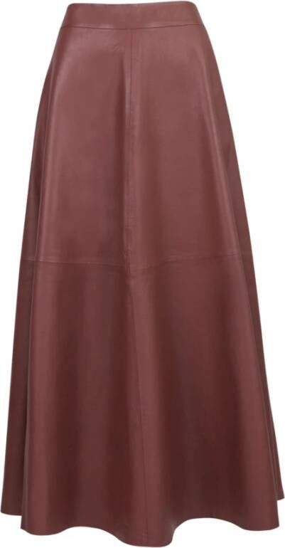 March23 Leren A Lijn Rok Roze Dames Kledingwinkel