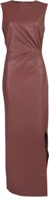 March23 Sophisticated Nicola Leren Jurk Purple Dames