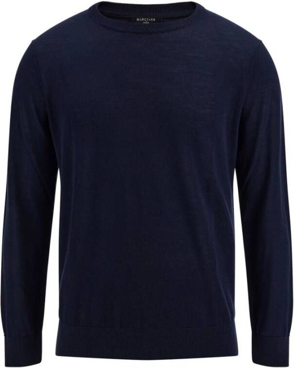 Marciano Round-neck Knitwear Blauw Heren