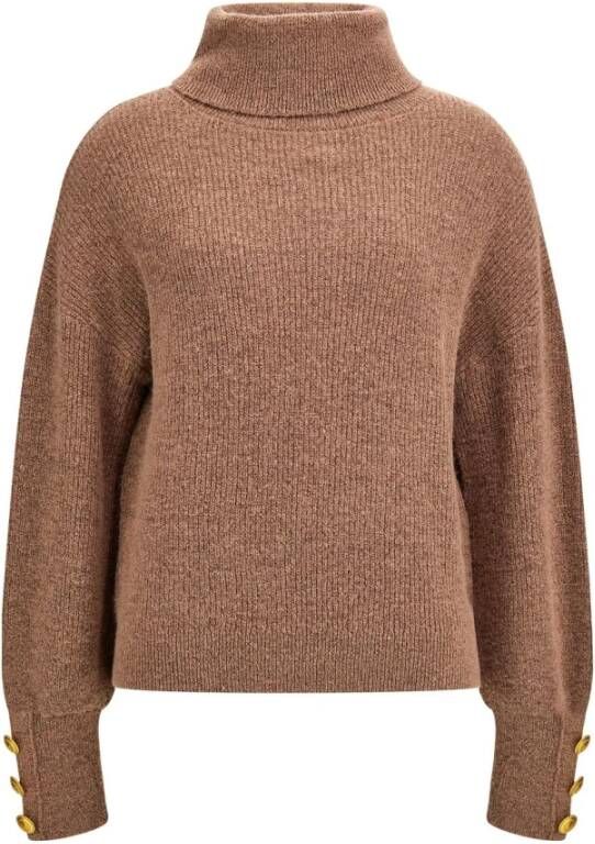 Guess Ronde hals T-shirt Brown Dames