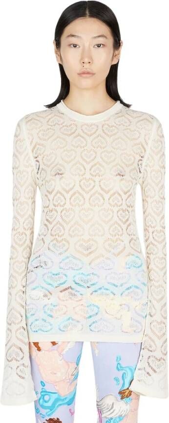 Marco Rambaldi Round-neck Knitwear White Dames
