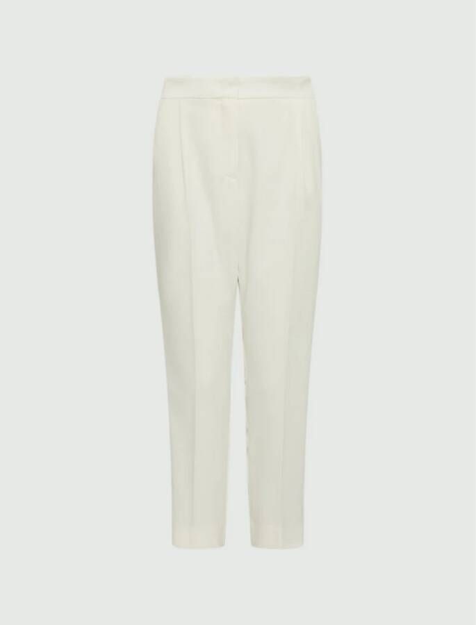 Marella Cropped Trousers Wit Dames