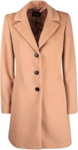 Marella Single-Breasted Coats Beige Dames