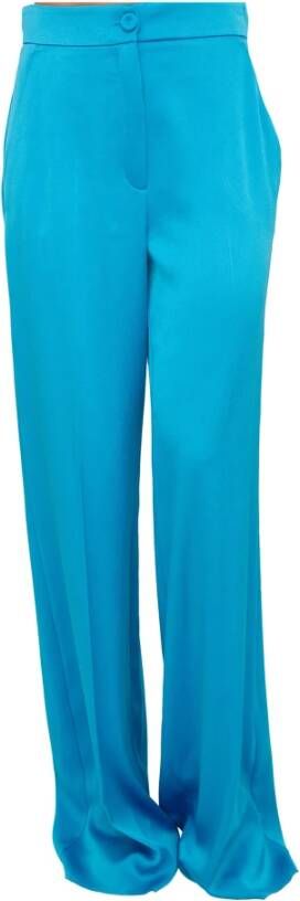 Marella Wide Trousers Blauw Dames