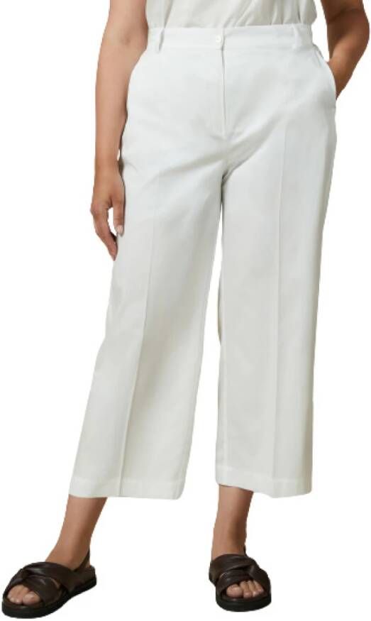 Marina Rinaldi Bijgesneden broek Wit Dames