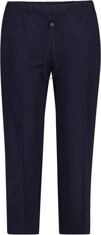 Marina Rinaldi Cropped Trousers Blauw Dames
