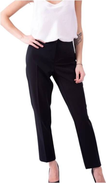 Marina Rinaldi Effen kleur broek Persona door Olive Zwart Dames
