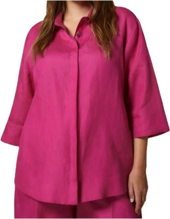 Marina Rinaldi Fysieke blouse Paars Dames