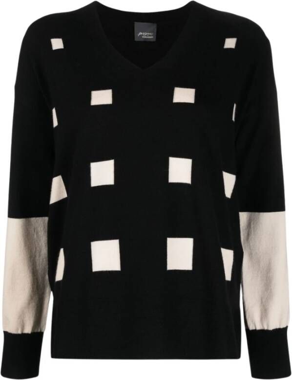 Marina Rinaldi Long Sleeve Tops Zwart Dames