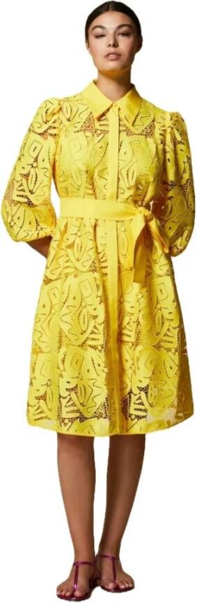 Marina Rinaldi Midi Dresses Geel Dames