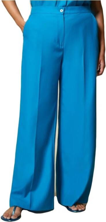 Marina Rinaldi Wide Trousers Blauw Dames