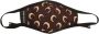 Marine Serre Crescent Moon Air Gezichtsmasker Brown Unisex - Thumbnail 1