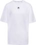 Marine Serre Logo Borduurwerk T-Shirt van Katoen White Heren - Thumbnail 1