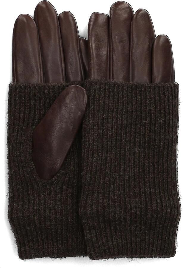 Markberg Bruin Leren Statement Handschoenen Brown Dames - Foto 4