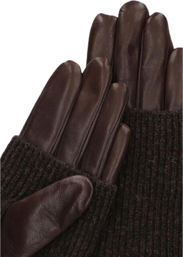 Markberg Bruin Leren Statement Handschoenen Brown Dames - Foto 6