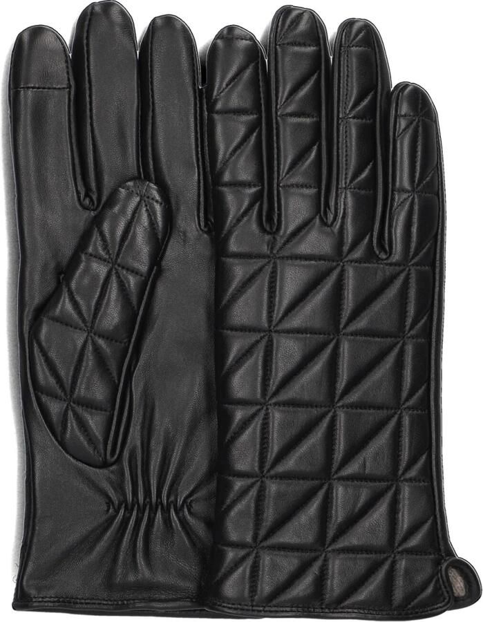 Markberg Elegante Zwarte Leren Handschoenen Kathleen Black Dames