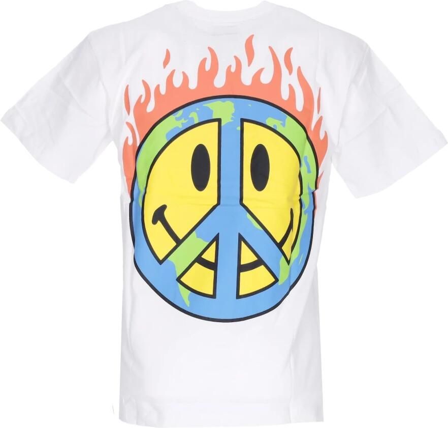Market Aarde Op Vuur Smiley Tee White Heren - Foto 2
