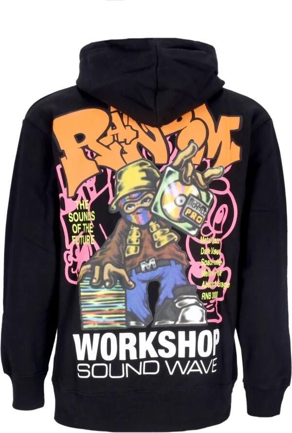 Market Zwarte Soundwave Hoodie met Kangoeroezak Black Heren - Foto 2