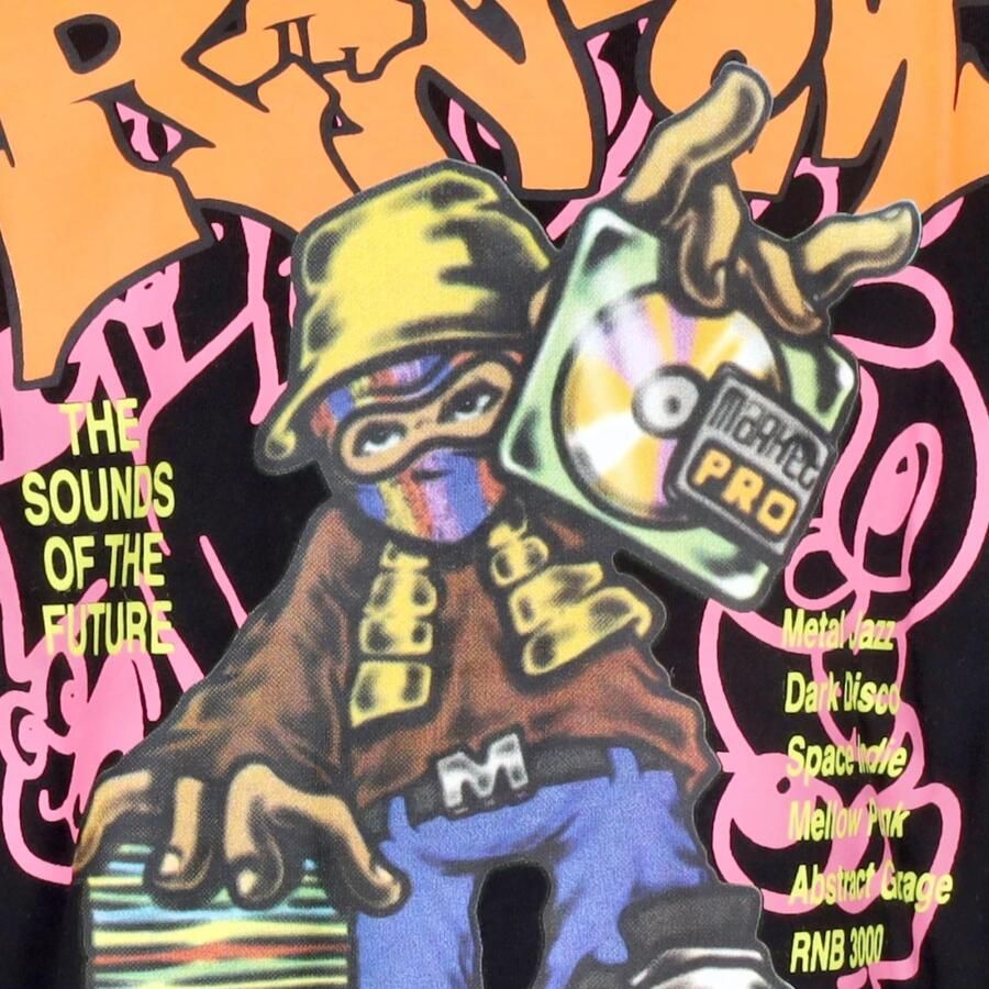 Market Zwarte Soundwave Hoodie met Kangoeroezak Black Heren