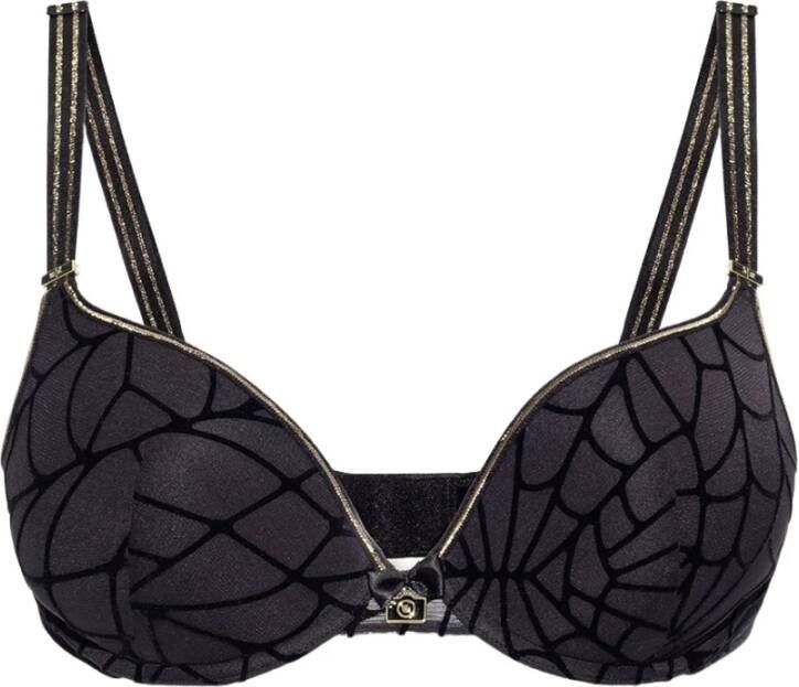 the adventuresspush up bra | black gold lurex