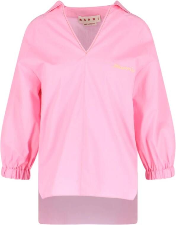 Marni Modieuze Roze Overhemden Pink Dames
