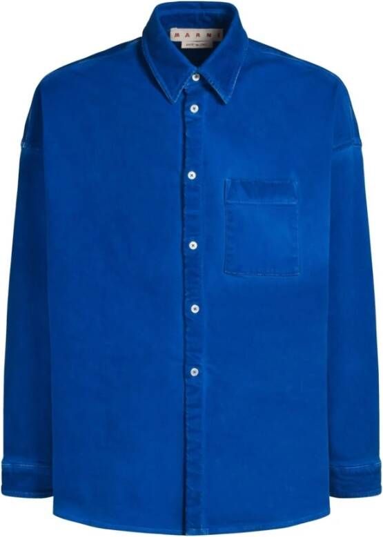 Marni Casual overhemd Blauw Heren