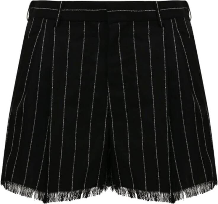 Marni Casual Wool Shorts Zwart Dames