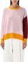 Marni Colorblock Crewneck Sweater Aw23 Roze Dames - Thumbnail 1