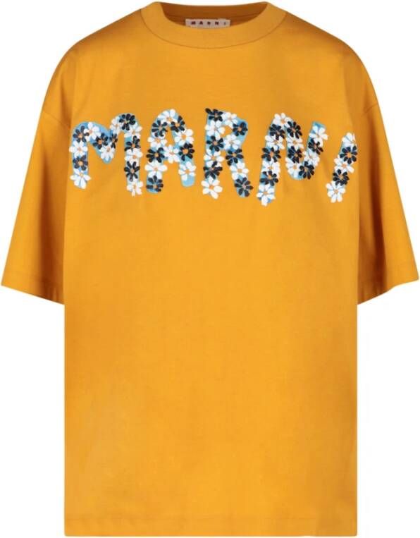 Marni Feloranje T-shirt voor vrouwen Oranje Dames