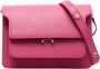 Marni Fuchsia Cross Body Tas Luxe Leer Compact Formaat Pink Dames - Thumbnail 3