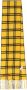 Marni Wollen Check Sjaal met Logo Plaque Yellow Dames - Thumbnail 1