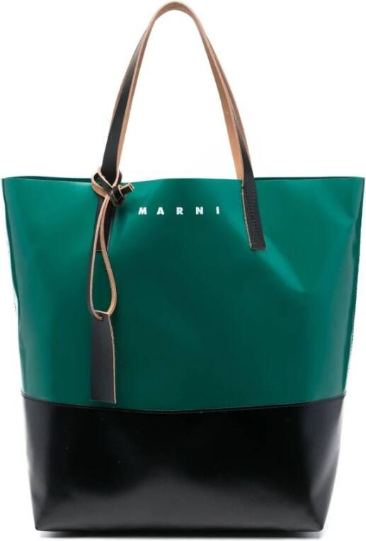 Marni Groene Tribeca Tote Tas Groen Heren