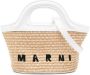 Marni Kids Shopper met logoprint Beige - Thumbnail 1