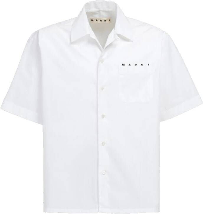 Marni Klassiek Wit Katoenen Overhemd White