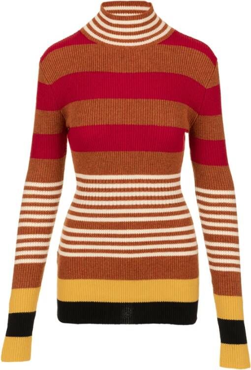 Marni Klassieke Turtleneck Sweater Beige Dames