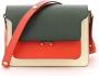 Marni kofferbak driekleurige tas Rood Dames - Thumbnail 1