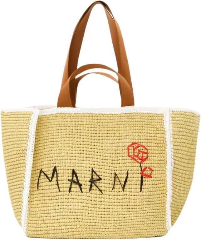Marni Beige Synthetische Schoudertas Beige Dames