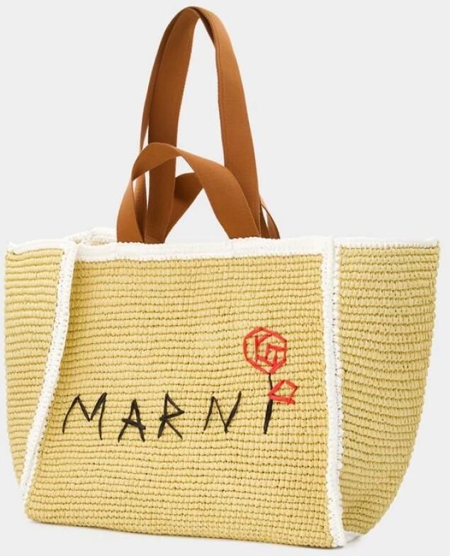 Marni Beige Synthetische Schoudertas Beige Dames - Foto 4