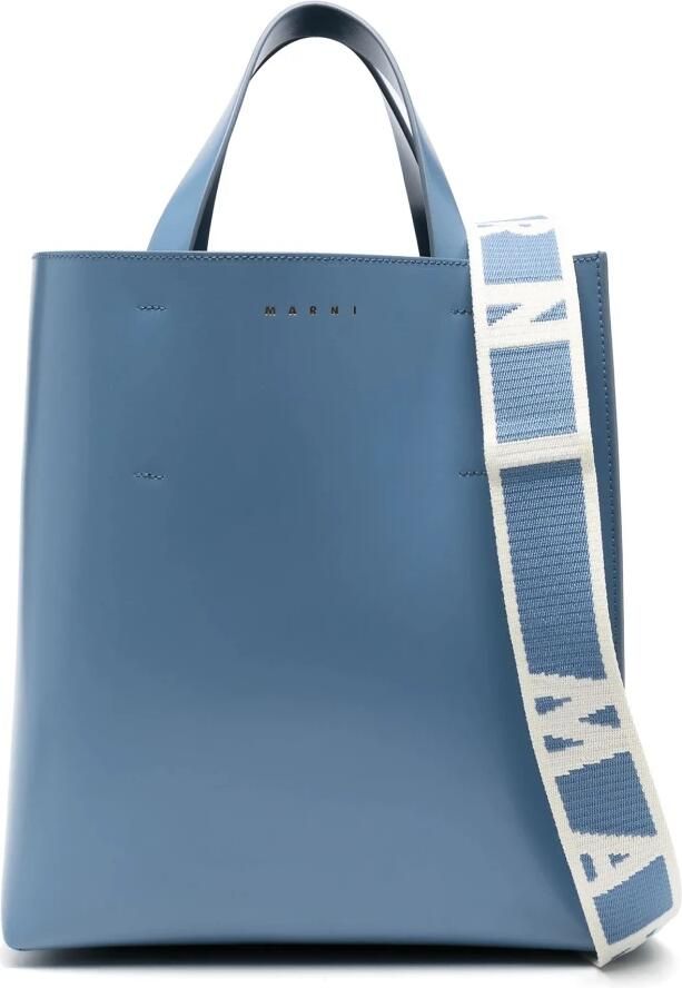 Marni Crossbody bags Hohe Tote Bag Museo in blauw - Foto 4