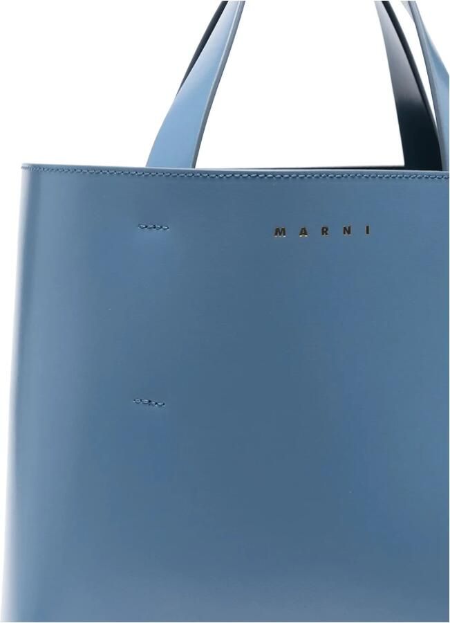 Marni Crossbody bags Hohe Tote Bag Museo in blauw - Foto 3
