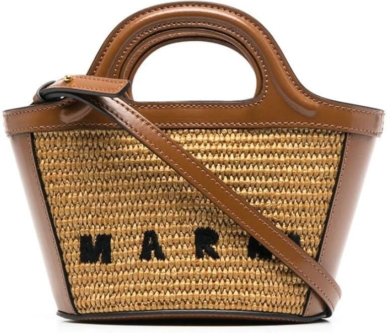 Marni Stijlvolle Handtas voor Dagelijks Gebruik Brown Dames - Foto 10
